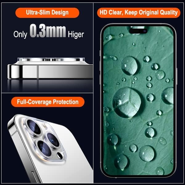 UniqueMe 3 Pack Compatible for iPhone 14 Pro Max/iPhone 14 Pro Camera Lens - Image 7