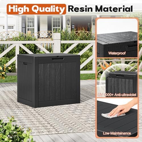Outdoor Storage Box, Resin Deck Boxes Indoor and outdoor, Waterproof Storage - Image 5