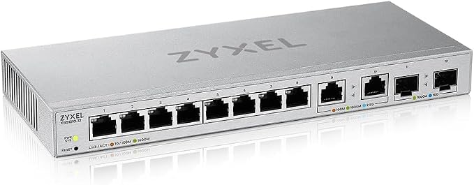 Zyxel 12 Port Network Switch | 2.5Gb Multi Gigabit Switch | Web Managed | 8x 1G by ZYXELNETWORKS