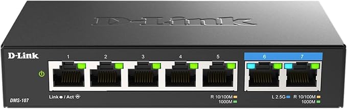 D-Link 7-Port 2.5GB Unmanaged Gaming Switch by D-Link