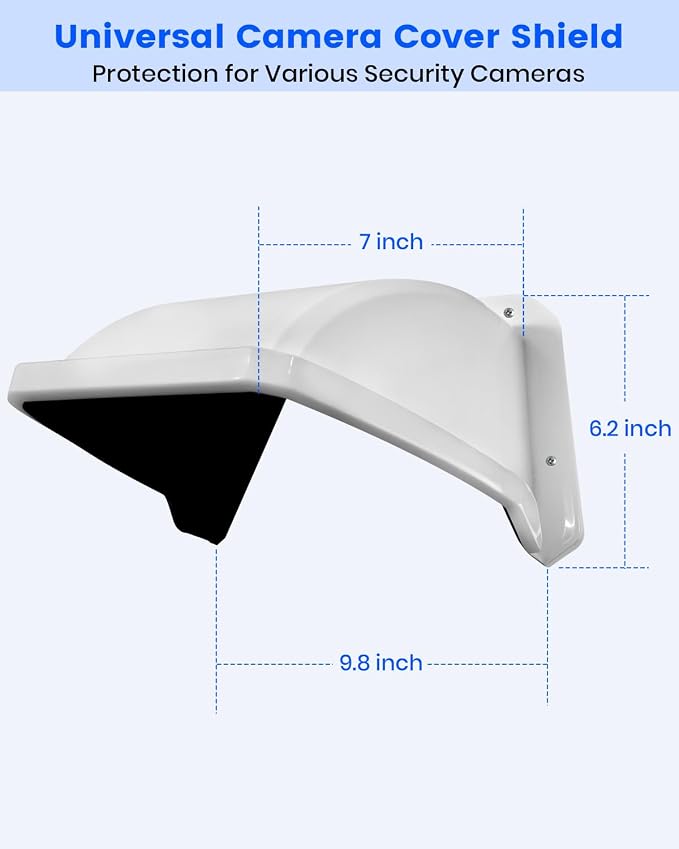 Universal Security Camera Sun Rain Cover Shield, ABS Plastic Protective Proof - Image 6