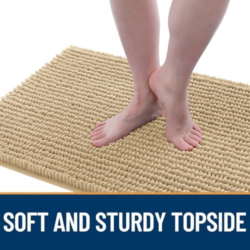 OLANLY Dog Door Mat for Muddy Paws 48x30, Extra Absorbent Chenille Mud Mat - Image 3