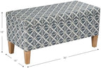 HomePop 36" Decorative Storage Bench - Image 3