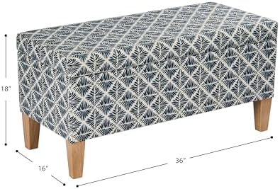 HomePop 36" Decorative Storage Bench - Image 3