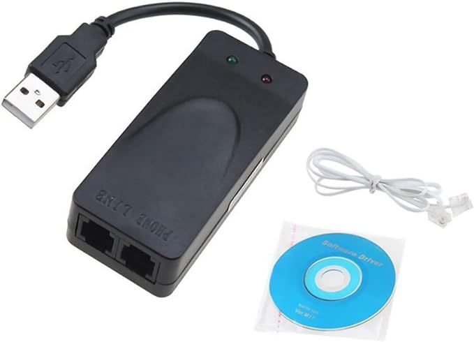 MOUDOAUER 56K External USB Data Fax Dial External Modem Driver - Image 4