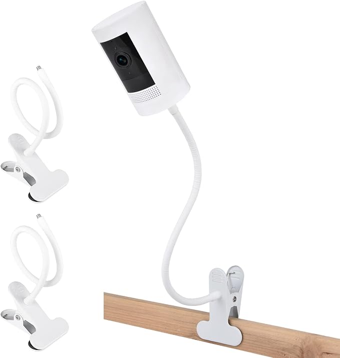 2Pack Clamp Mount for Stick Up Cam & Outdoor Cam Plus, Flexible Gooseneck by ALERTCAM