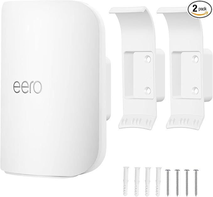 Wall Mount Bracket for eero Pro 7, Router Bracket Holder, No Messy Wires by HOGEE