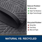 Smiry Front Door Mat Outside Entrance, Low Profile Rubber Doormat - Image 5