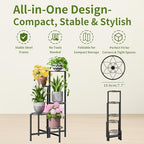 Plant Stand 5 Tier Indoor Metal Flower Shelf - Image 5