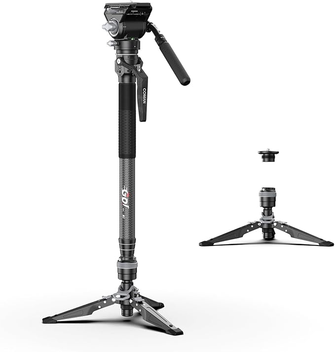 COMAN M1V5 Camera Monopod, One-Click Lifting Monopod by COMAN
