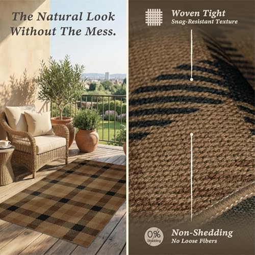 JTJ Easy Jute 2x4 Entryway Runner Rug - Image 4