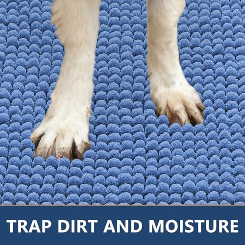Smiry Dog Door Mat for Muddy Paws 36x24, Absorbent Low-Profile Doormats - Image 4