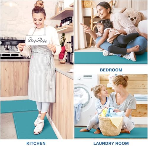 StepRite Kitchen Mats for Floor, 2-Piece Anti-Fatigue Kitchen Rugs - Image 6
