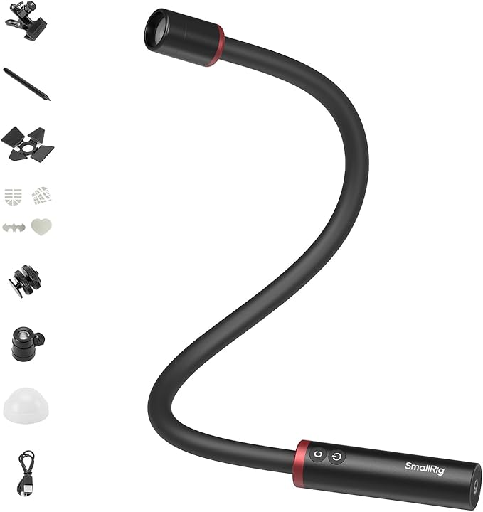 SmallRig RM 03 Macro Photography LED Light, Adjustable Beam Angle, 5 Colors by SmallRig