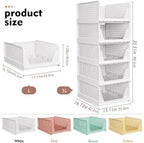 5 Pack Closet Organizer Basket, Closet Organizers and Storage - Image 2