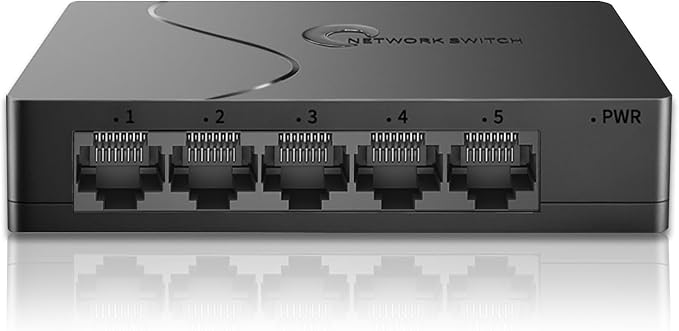 Goalake 5 Port Gigabit Managed Ethernet Switch, Easy Smart Network Splitter by Goalake