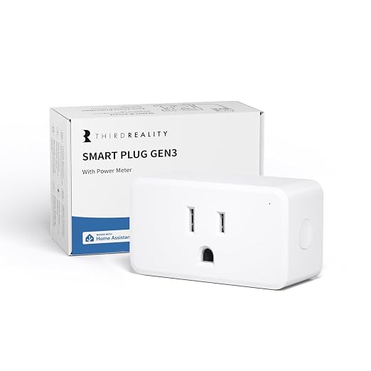 THIRDREALITY Smart Plug Gen3, Precise Real-time Power Monitoring, 15A Outlet by ThirdReality