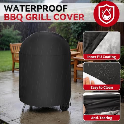 i COVER Round Grill Cover, Kettle BBQ Cover - Image 4