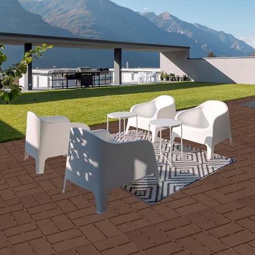 Interlocking Deck Tiles Outdoor Waterproof, Composite Patio Flooring - Image 2