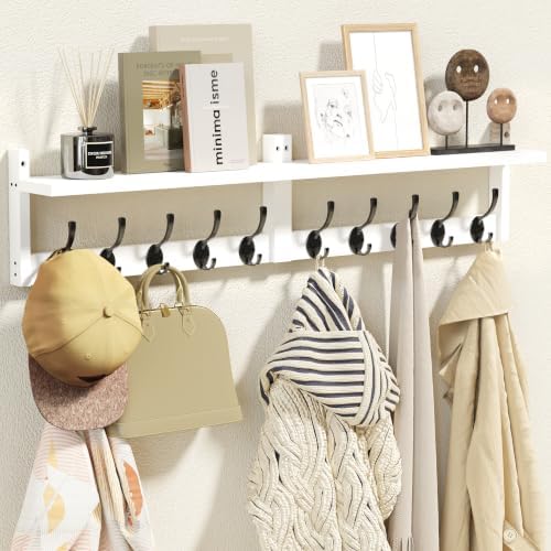AMBIRD 34.2" L Wooden Wall Coat Hooks by AMBIRD