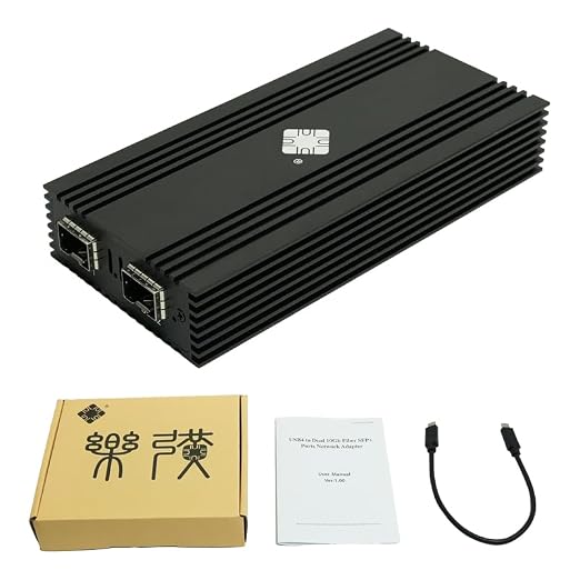 USB 4.0 Type-C 10G to Dual Fiber SFP+ Port Network Adapter - Image 6