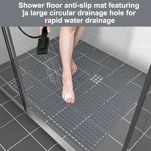 24 Pack Non Slip Shower Floor Mat, 12.2x12.2Inch Soft PVC Non Slip Shower Floor - Image 4
