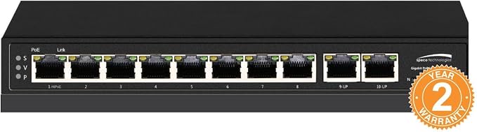 Speco P8S10G 10-Port Gigabit Network Switch - Image 4