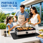 Heat Resistant Grill Mat for Countertop, 24 x 31 Inch Fireproof Waterproof BBQ - Image 4