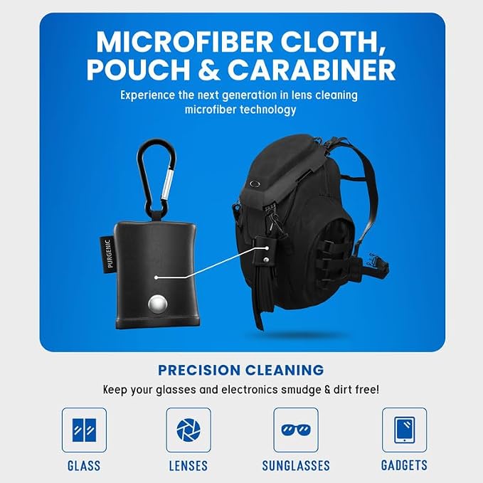 Microfiber Cloth & Glasses Wipes Lens & Glasses Cleaning Cloth - Image 3