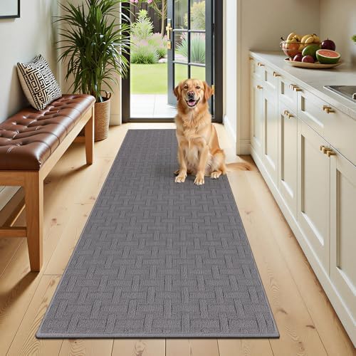 Ileading Hallway Runner Rug 2x6ft Kitchen Floor Mat Modern Geometric Non Slip by Ileading
