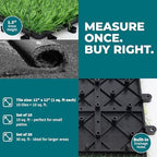 Bliss Outdoors 12 x 12-Inch Artificial Grass Deck Tiles - Image 4