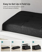 SONGMICS 30 Inches Folding Storage Ottoman Bench, Load 660 lb - Image 6