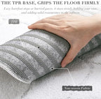 BSICPRO Bathroom Rugs, 32x20 Scalloped Bath Mats - Image 2