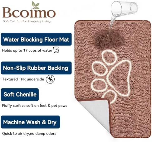 Bcoimo Super Absorbent Dog Door Mat - Image 4