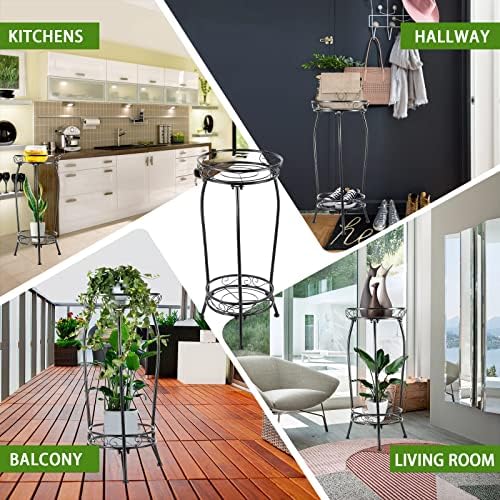 Kavlium Plant Stand Indoor Outdoor, 2 Pack, Tall Metal, 2 Tier 27.1 Inch - Image 6