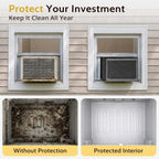 COSFLY Mesh Window AC Covers for Outside, All-Season 27.5"W x 25"D x 19"H - Image 7