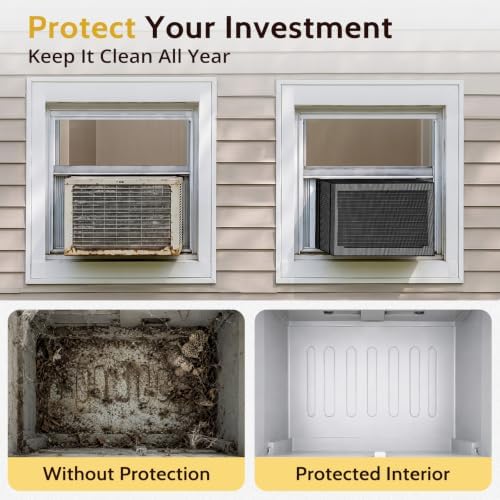 COSFLY Mesh Window AC Covers for Outside, All-Season 27.5"W x 25"D x 19"H - Image 7