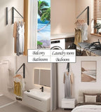 Dr.DJ Clothes Drying Rack, Wall-Mounted Retractable & Foldable Clothes Hanger - Image 3