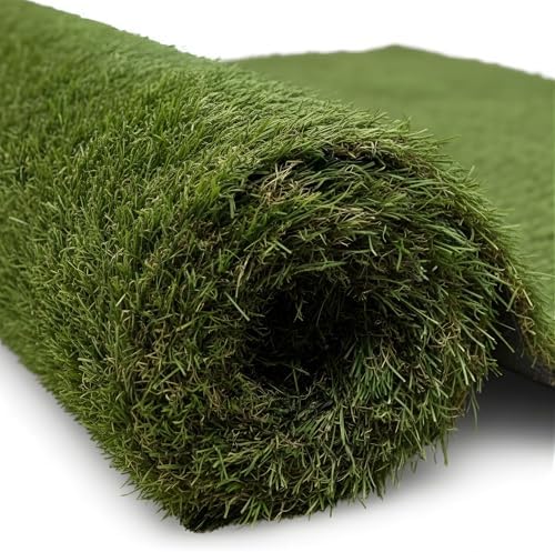 Ottomanson Artificial Grass Runner Natural 31" x 10' by Ottomanson
