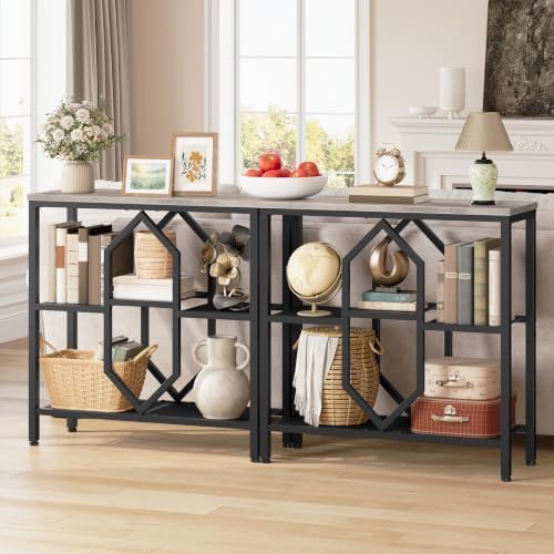 HOOBRO Console Table, Narrow Entryway Table, Behind Couch Table - Image 4