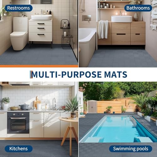 Interlocking Floor Tiles 100 Pack 12"X12" Waterproof Modular Cushion Mats - Image 6