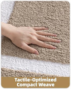 Color&Geometry Mini Bathroom Rugs 16x24, Extra Soft Absorbent Microfiber Bath - Image 5