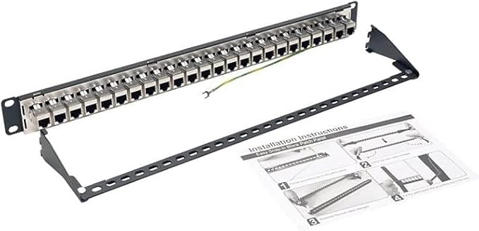 TRIPP LITE 24-Port Cat6a Patch Panel STP Shielded RJ45 Ethernet 1U Rackmount TAA by TrippLite