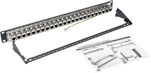 TRIPP LITE 24-Port Cat6a Patch Panel STP Shielded RJ45 Ethernet 1U Rackmount TAA by TrippLite