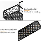Hanging Railing Planter with Hooks, Iron Hanging Planter Holder, Balcony Plant - Image 4