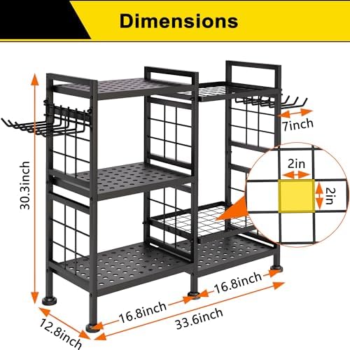 GIOTORENT 6 Tier Garden Tool Organizer, Garage Storage and Organization - Image 3