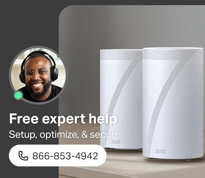 TP-Link Deco 7 Pro BE63 Tri-Band WiFi 7 BE10000 Whole Home Mesh System - Image 4
