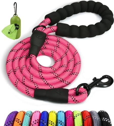 Taglory Rope Dog Leash for Small Medium Dogs, 6 FT Padded Handle by Taglory