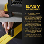 CX 4-Tier Heavy Duty Plastic Storage Shelves - Image 6