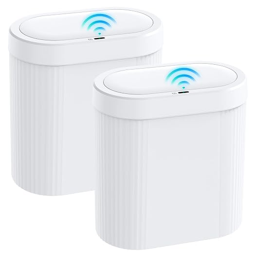 jinligogo 2 Pack 5 Gallon Bathroom Trash Can by SecureSpacesCleanerPlaces